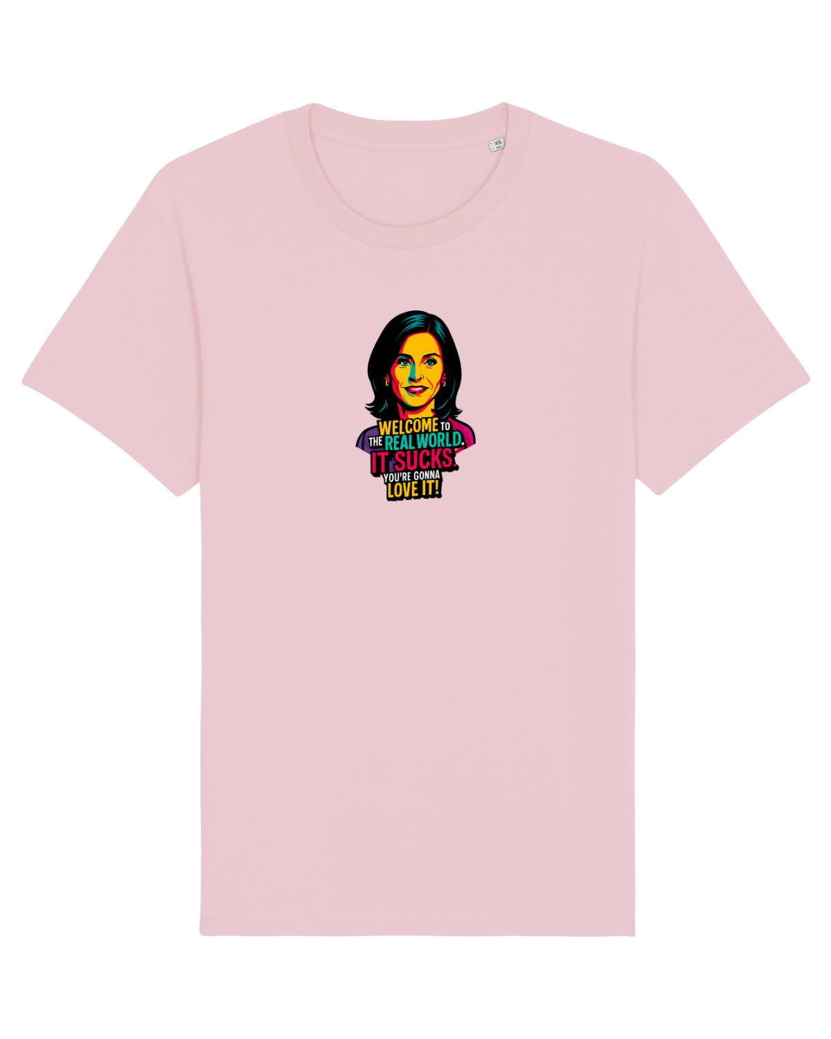 Tricou mânecă scurtă Unisex Rocker Cotton Pink