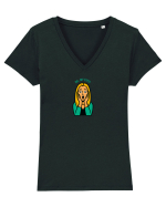 OH, MY EYES! Tricou mânecă scurtă guler V Damă Evoker