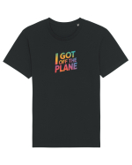 I GOT OFF THE PLANE  Tricou mânecă scurtă Unisex Rocker