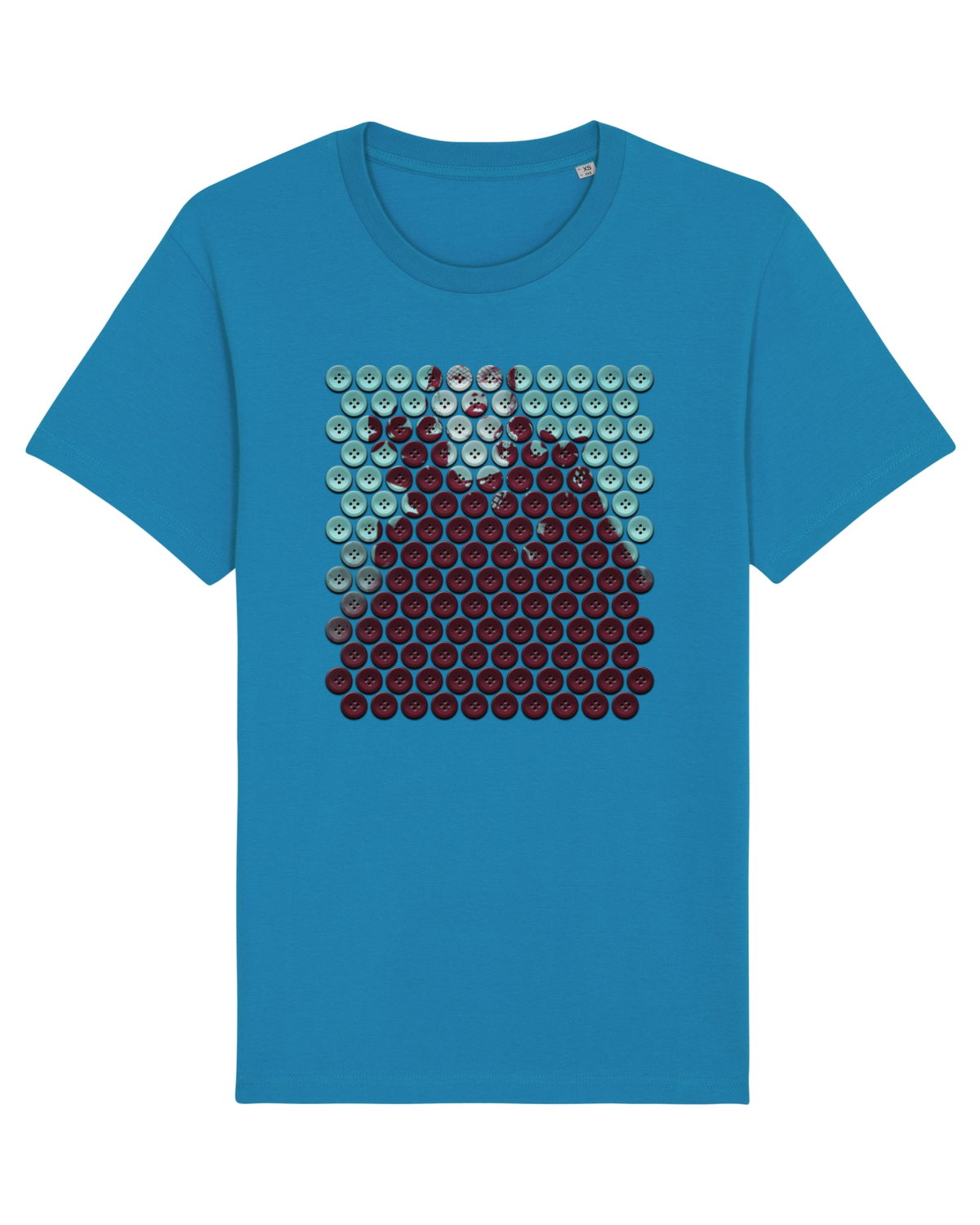 Tricou mânecă scurtă Unisex Rocker Azur
