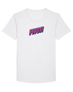 PIVOT! Tricou mânecă scurtă guler larg Bărbat Skater