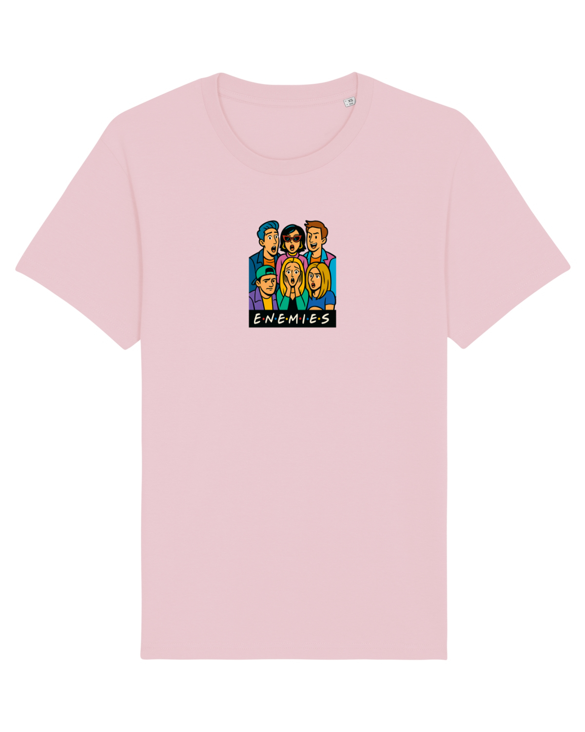 Tricou mânecă scurtă Unisex Rocker Cotton Pink