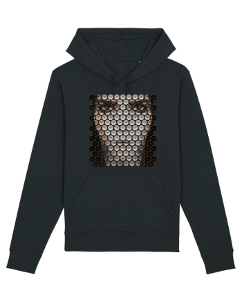 Low poly girl - boutons Black