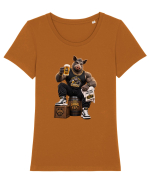 GOGU – BORFAȘII | Regele combinațiilor Tricou mânecă scurtă guler larg fitted Damă Expresser