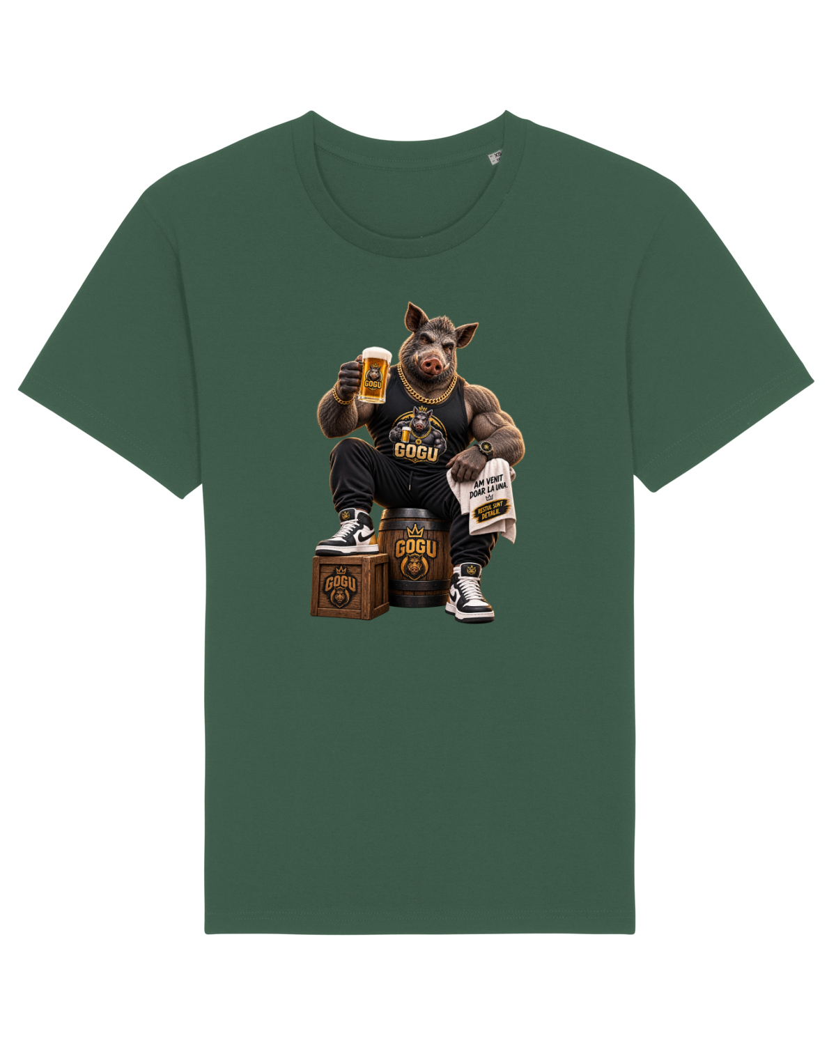 Tricou mânecă scurtă Unisex Rocker Bottle Green