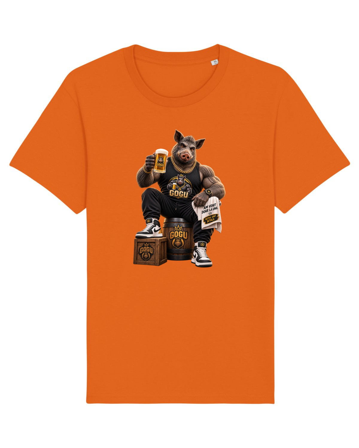 Tricou mânecă scurtă Unisex Rocker Bright Orange