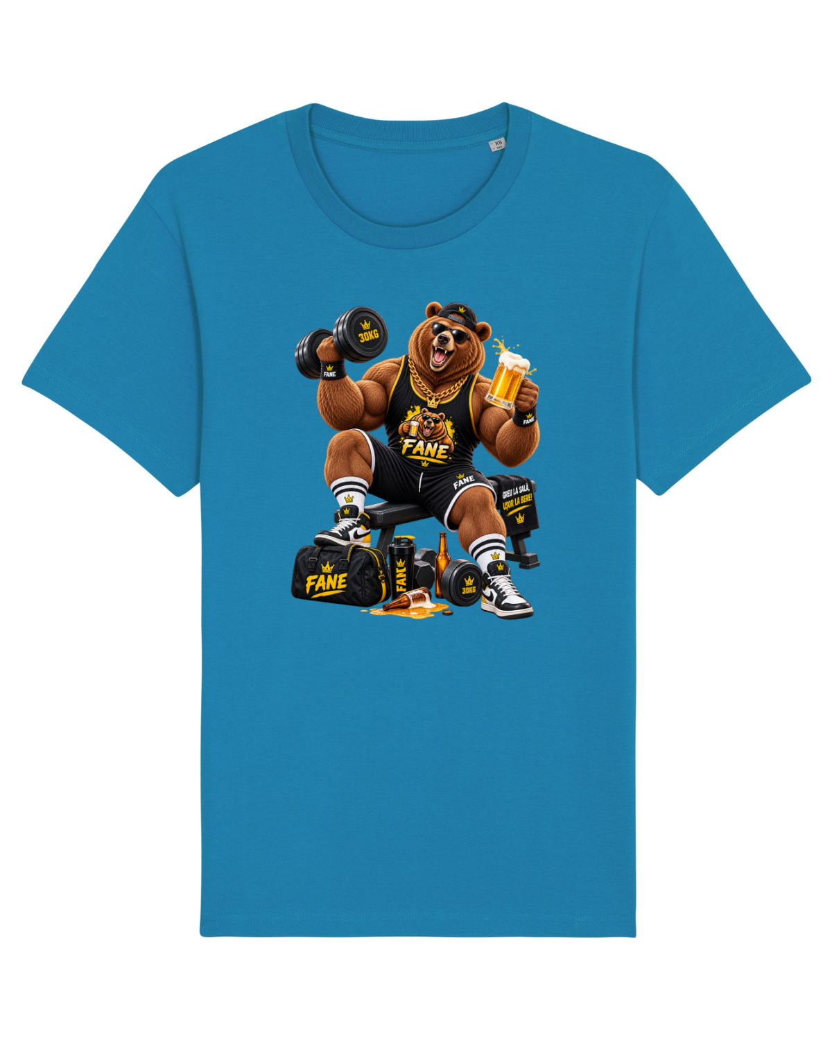 Tricou mânecă scurtă Unisex Rocker Azur
