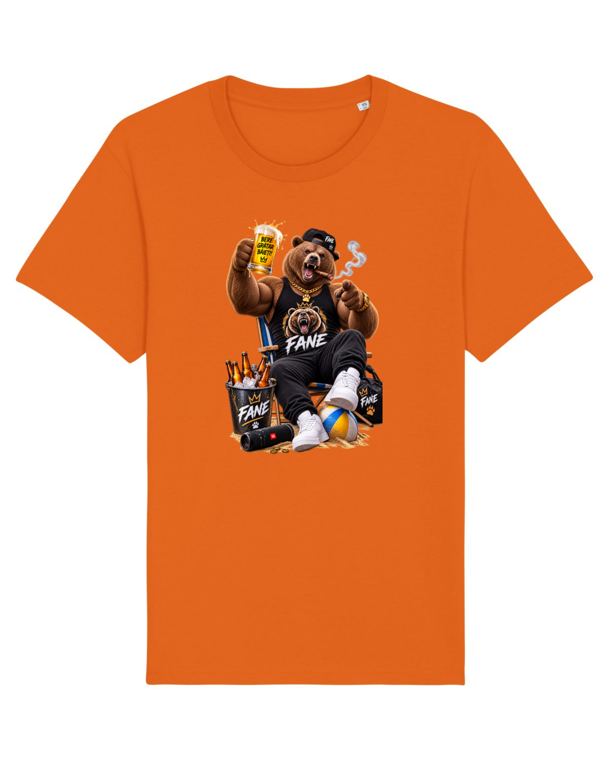 Tricou mânecă scurtă Unisex Rocker Bright Orange