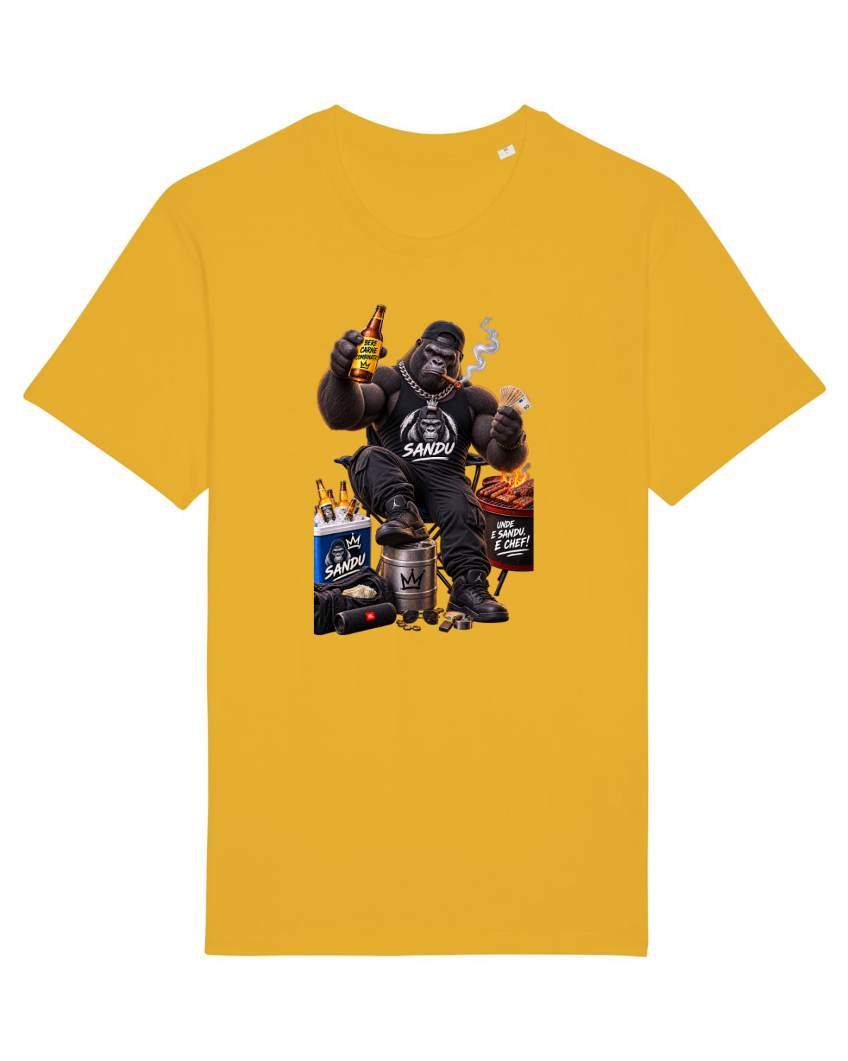 Tricou mânecă scurtă Unisex Rocker Spectra Yellow