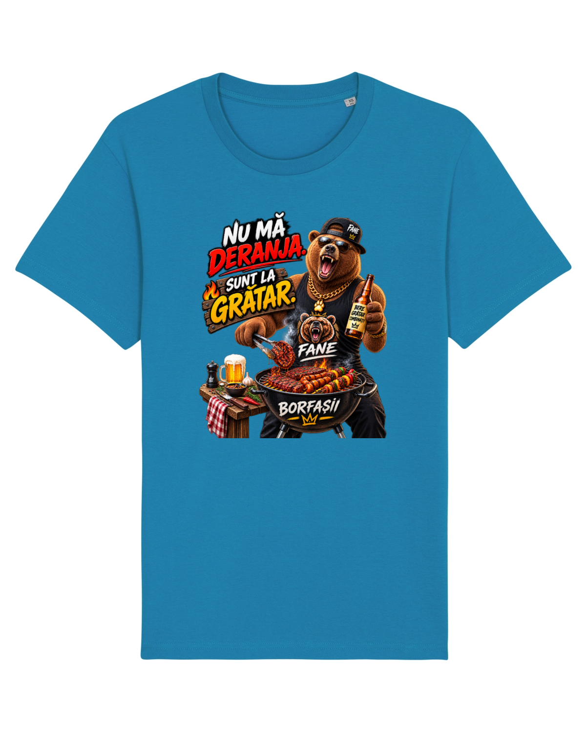 Tricou mânecă scurtă Unisex Rocker Azur