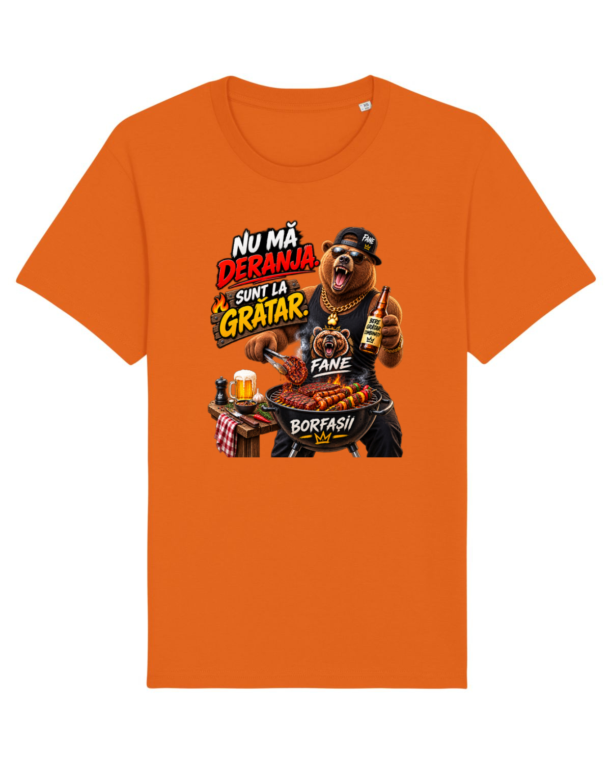 Tricou mânecă scurtă Unisex Rocker Bright Orange