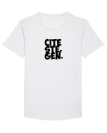 Citește, gen (negru) Tricou mânecă scurtă guler larg Bărbat Skater