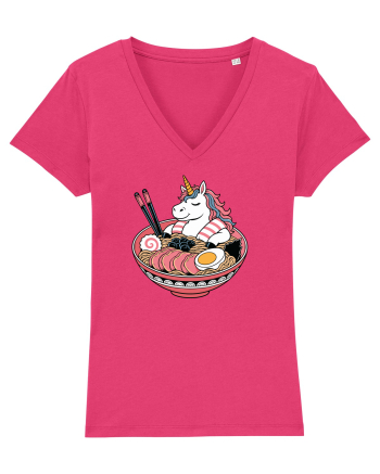 Unicorn Ramen Bowl Cute Japanese Food Noodles Chopsticks Raspberry