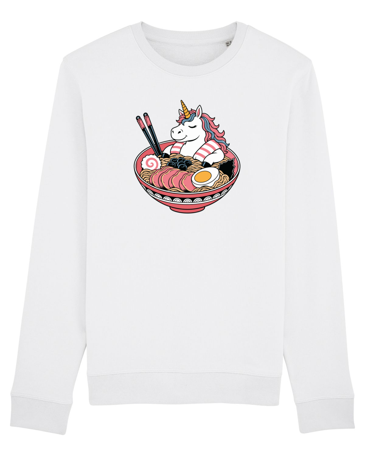 Bluză mânecă lungă Unisex Rise White