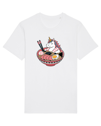 Unicorn Ramen Bowl Cute Japanese Food Noodles Chopsticks White