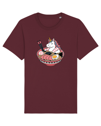 Unicorn Ramen Bowl Cute Japanese Food Noodles Chopsticks Burgundy