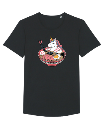 Unicorn Ramen Bowl Cute Japanese Food Noodles Chopsticks Black