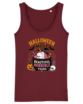 Halloween Unicorn Beautiful Horrible Thing Witch Costume  Burgundy