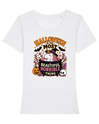 Halloween Unicorn Beautiful Horrible Thing Witch Costume  White