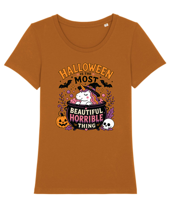 Halloween Unicorn Beautiful Horrible Thing Witch Costume  Roasted Orange