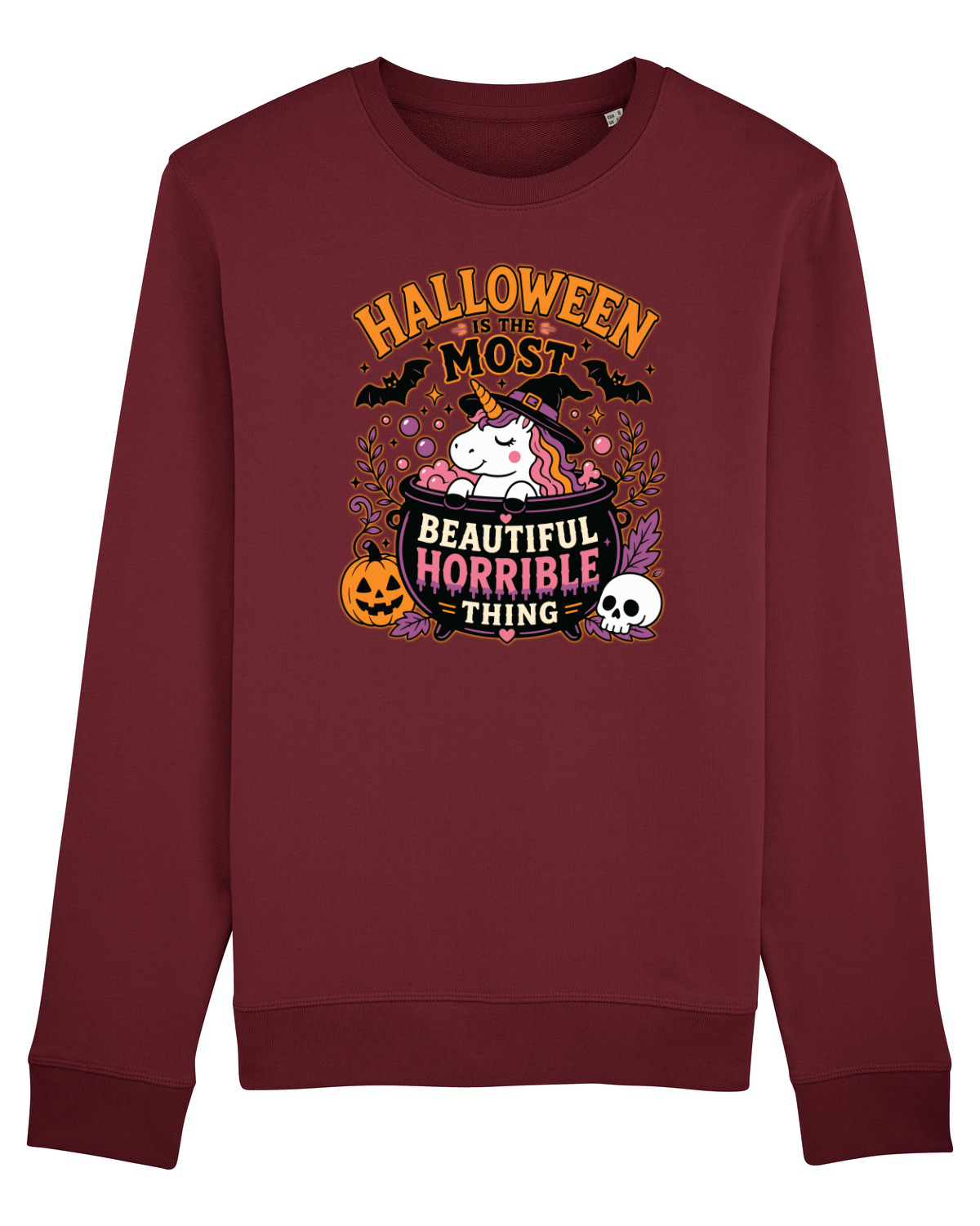 Bluză mânecă lungă Unisex Rise Burgundy