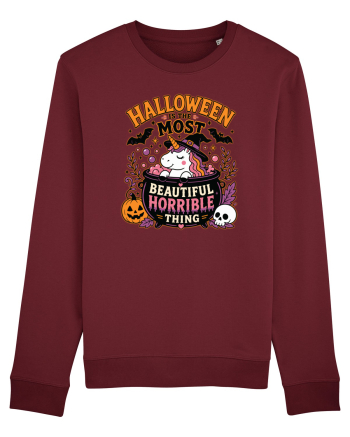 Halloween Unicorn Beautiful Horrible Thing Witch Costume  Burgundy