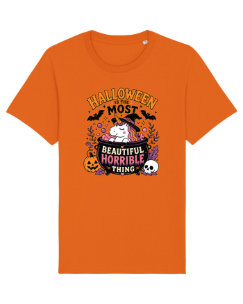 Halloween Unicorn Beautiful Horrible Thing Witch Costume  Bright Orange