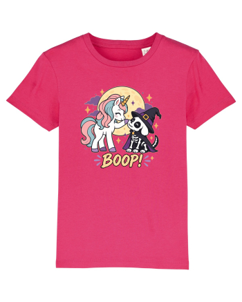 Cute Halloween Unicorn and Dog Friend Hopefulness Full Moon Raspberry