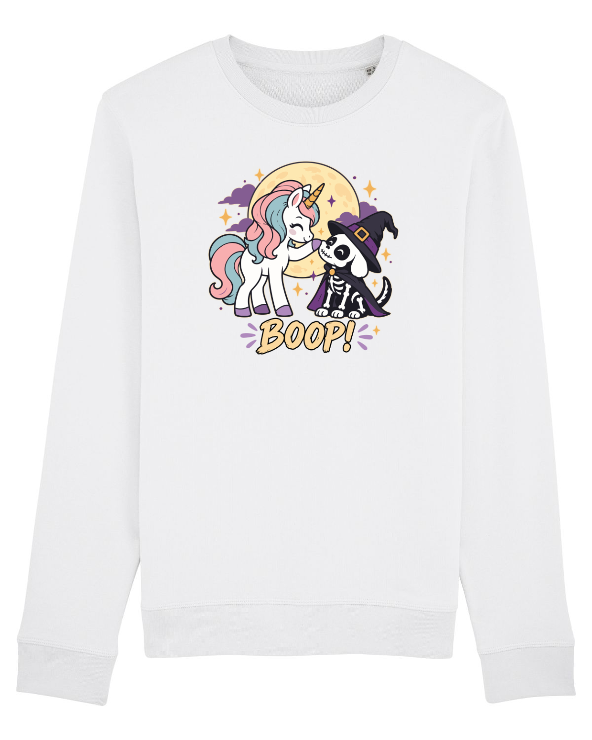 Bluză mânecă lungă Unisex Rise White
