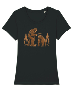 Boop – Întâlnire în pădure Tricou mânecă scurtă guler larg fitted Damă Expresser