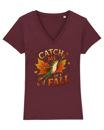 Catch Me If I Fall Burgundy