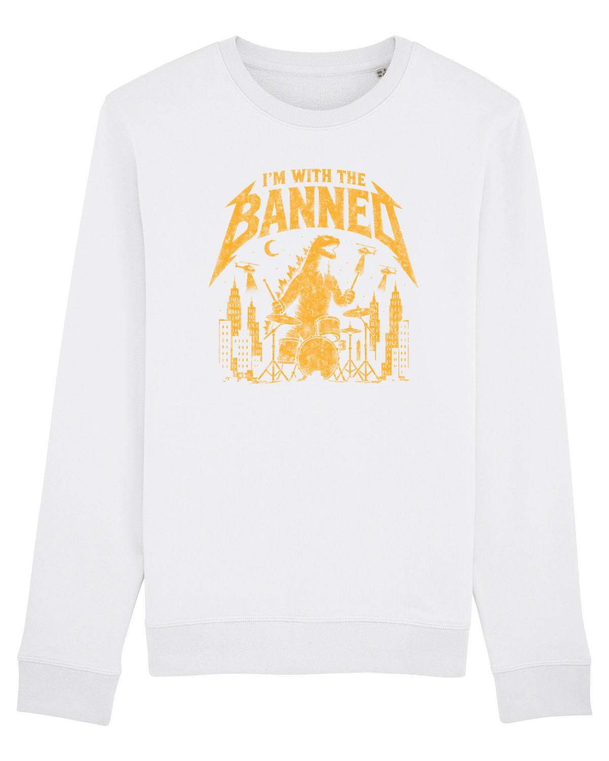 Bluză mânecă lungă Unisex Rise White