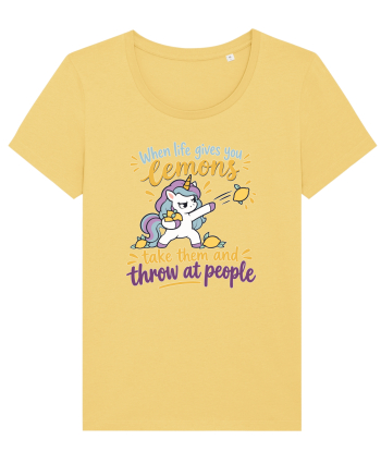 Funny Unicorn When Life Gives You Lemons Sarcastic Humor Jojoba