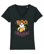 Boo-Nana Halloween Ghost Banana Funny Spooky Costume Party Tricou mânecă scurtă guler V Damă Evoker