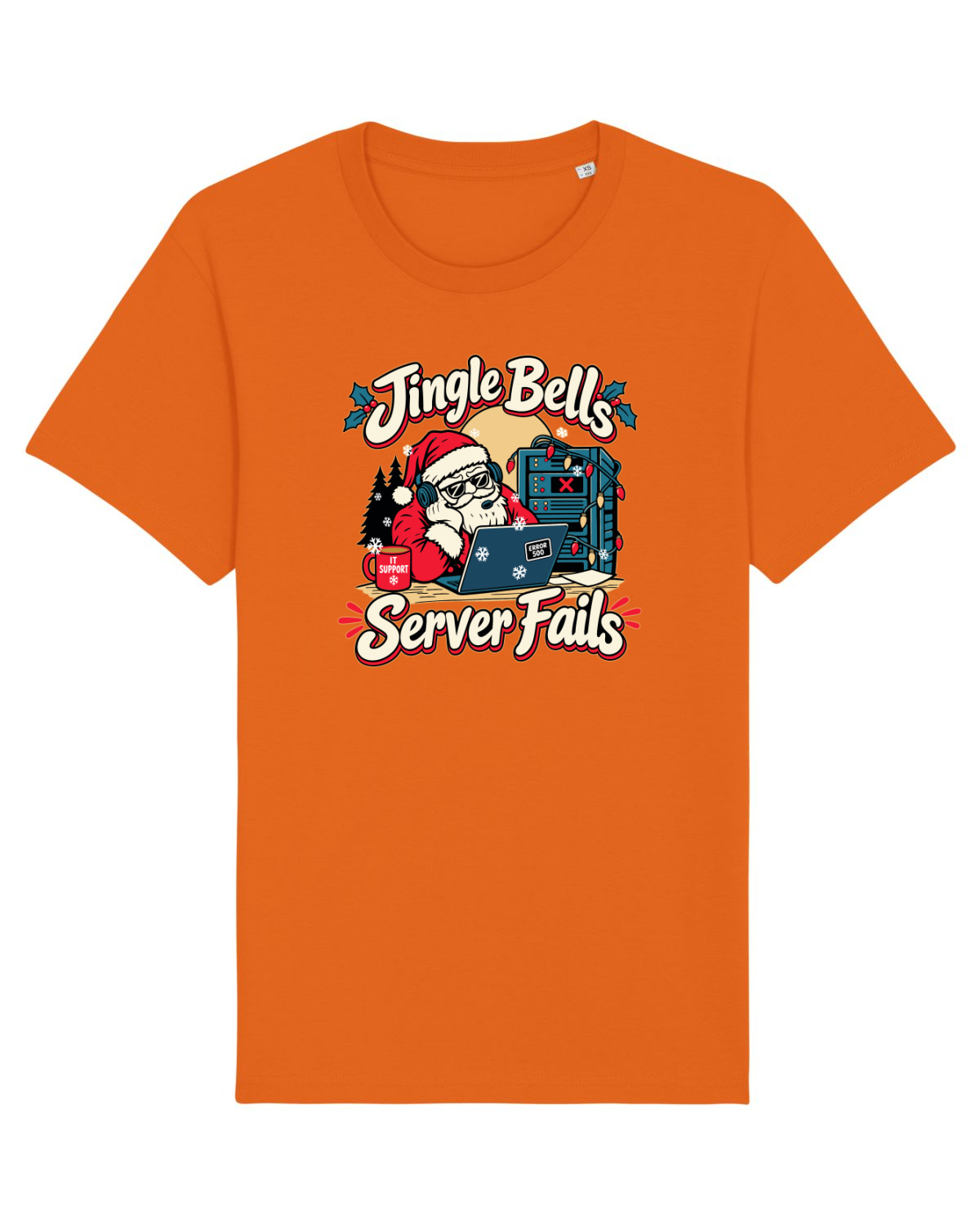 Tricou mânecă scurtă Unisex Rocker Bright Orange