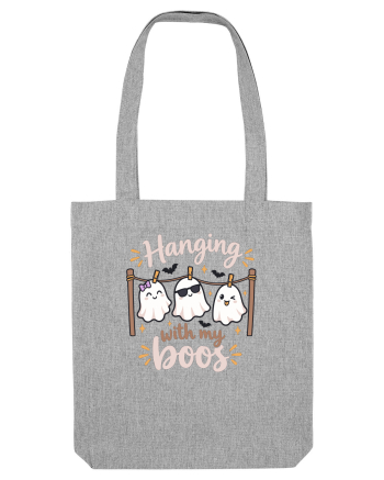 Hanging With My Boo Funny Ghost Halloween Ghosts Clothesline Heather Grey