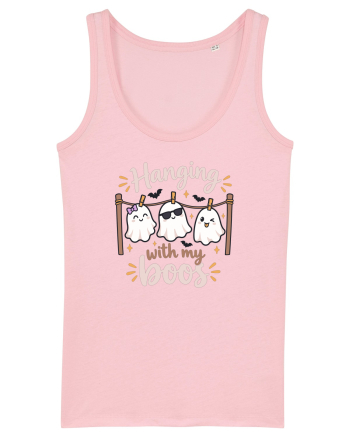 Hanging With My Boo Funny Ghost Halloween Ghosts Clothesline Cotton Pink