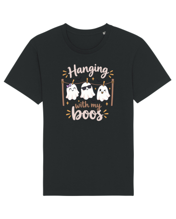 Hanging With My Boo Funny Ghost Halloween Ghosts Clothesline Black