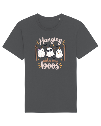 Hanging With My Boo Funny Ghost Halloween Ghosts Clothesline Anthracite