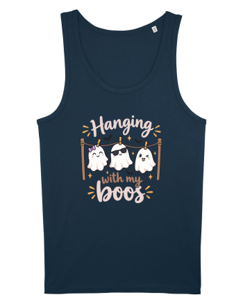 Hanging With My Boo Funny Ghost Halloween Ghosts Clothesline Navy