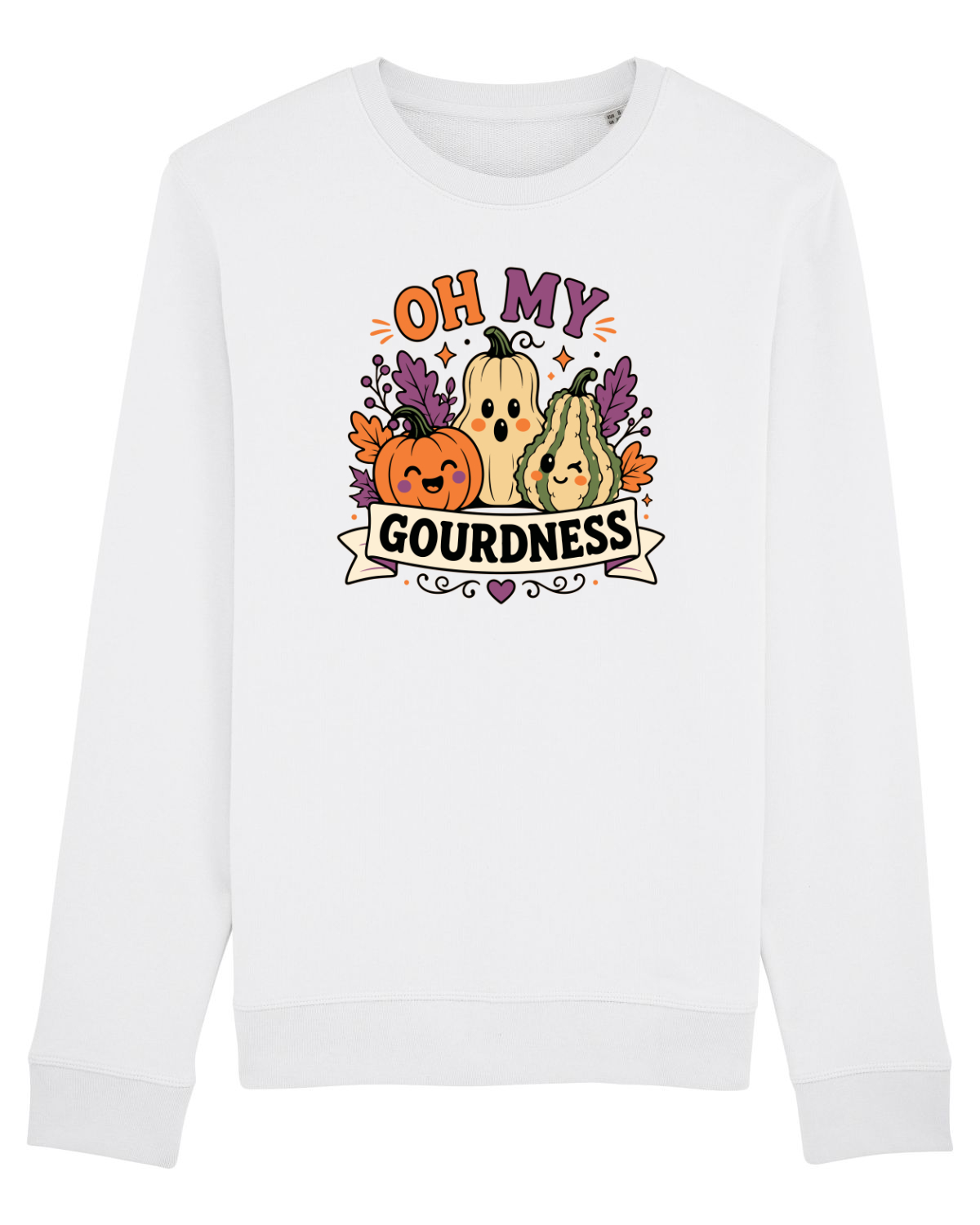Bluză mânecă lungă Unisex Rise White
