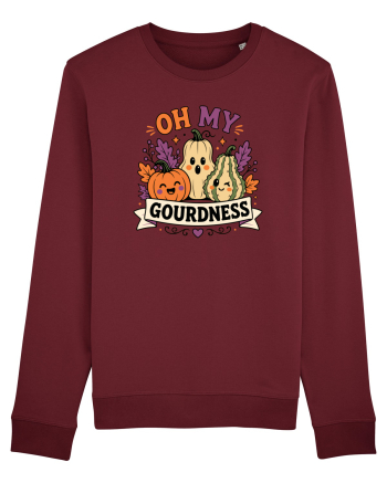 Halloween Pumpkin Fall Harvest Gourd Autumn Funny Seasonal Burgundy