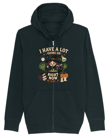Funny Introvert Halloween Witch in a Overwhelmed Busy Night Black