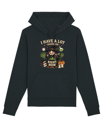 Funny Introvert Halloween Witch in a Overwhelmed Busy Night Black