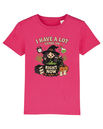 Funny Introvert Halloween Witch in a Overwhelmed Busy Night Raspberry