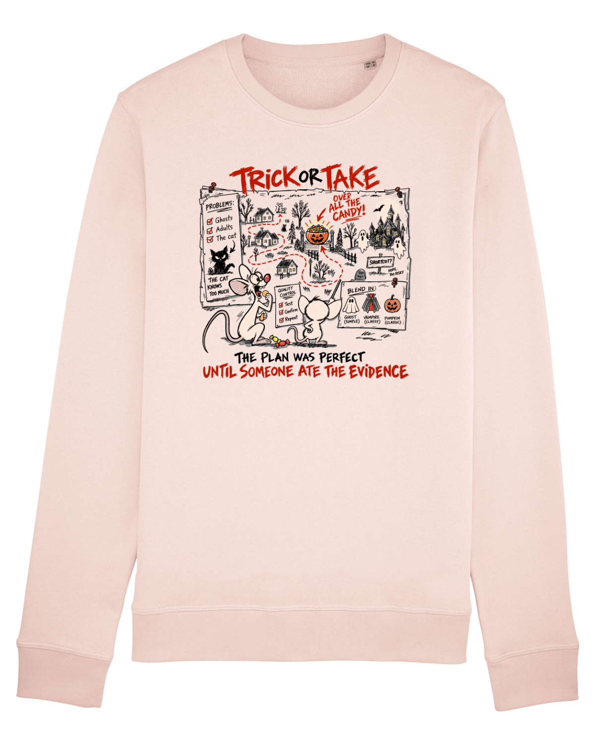 Bluză mânecă lungă Unisex Rise Candy Pink