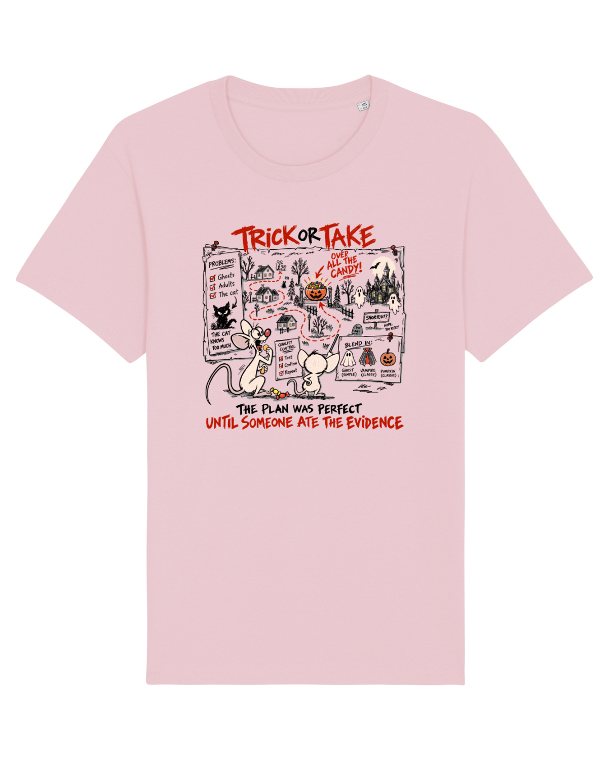 Tricou mânecă scurtă Unisex Rocker Cotton Pink