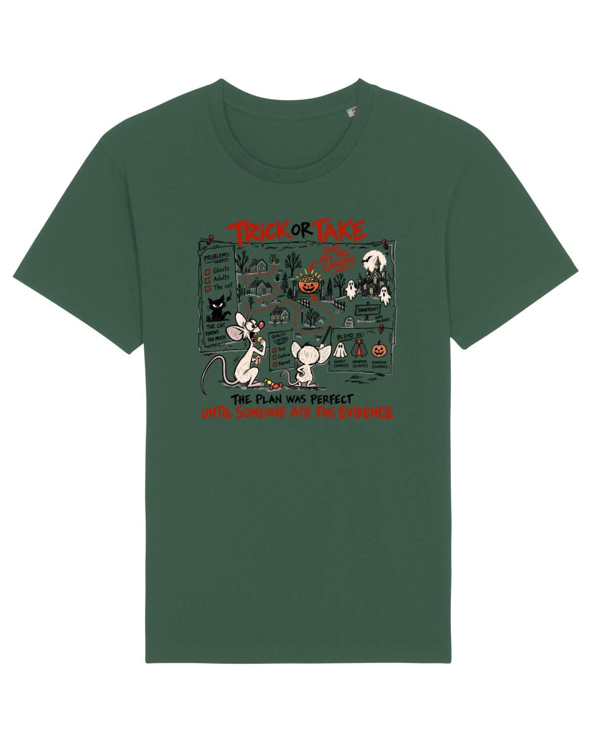 Tricou mânecă scurtă Unisex Rocker Bottle Green