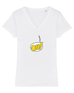 Oh! Tricou mânecă scurtă guler V Damă Evoker