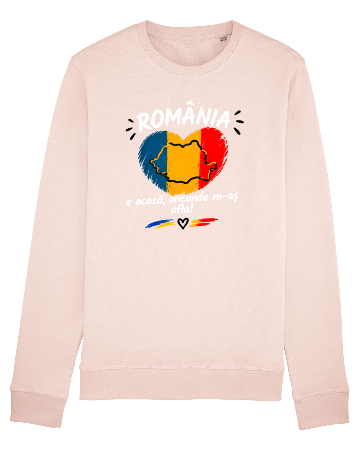 Bluză mânecă lungă Unisex Rise Candy Pink